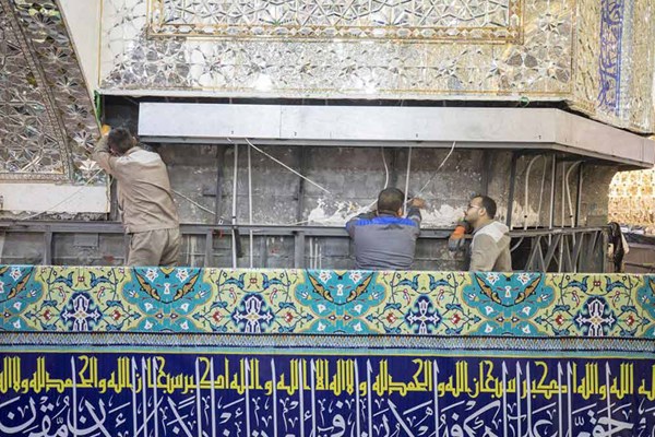 آخرین اقدامات برای ترفیع گنبد حرم امام حسین (علیه السلام) آخرین اقدامات برای ترفیع گنبد حرم امام حسین (علیه السلام)
