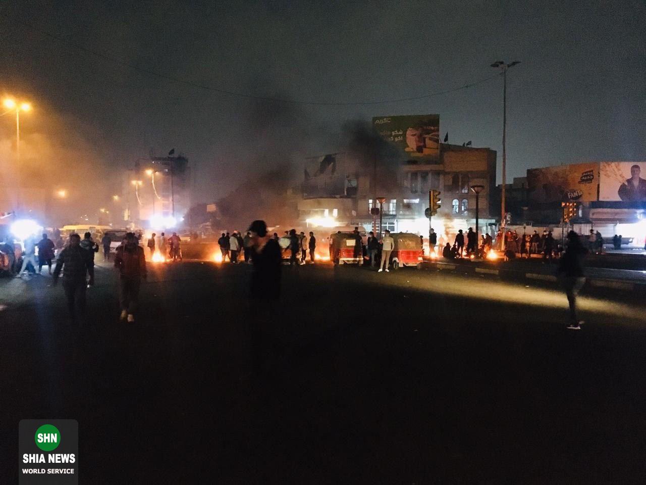 تصاویری از بغداد و ادامه ناآرامی ها