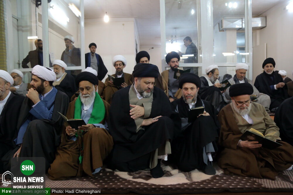 مراسم بزرگداشت مرحوم آیت الله محمد مهدی خلخالی در دفتر آیت الله سیستانی