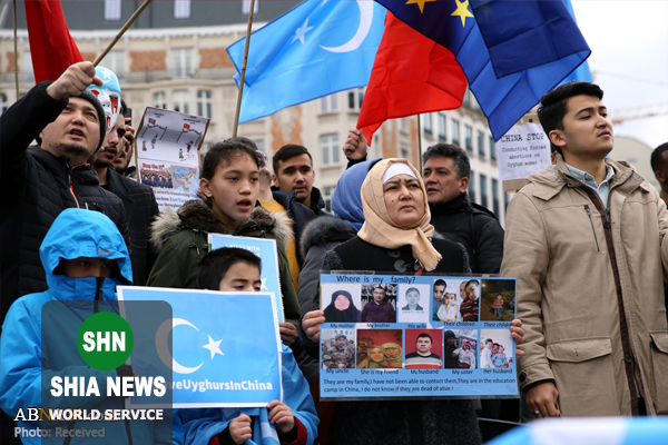 تظاهرات همبستگی با اویغورها در بروکسل