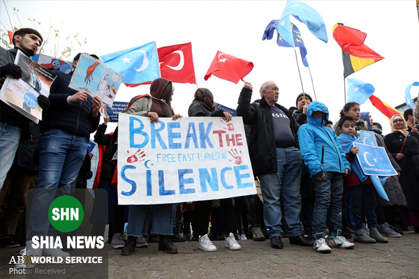 تظاهرات همبستگی با اویغورها در بروکسل