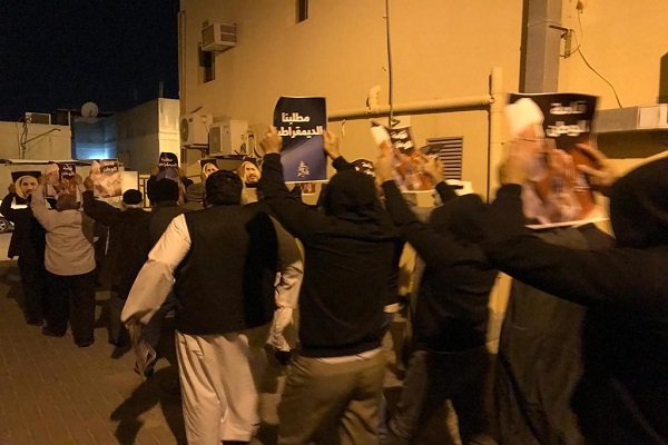 تظاهرات بحرینی‌ها در نهمین سالگرد قیام مردمی