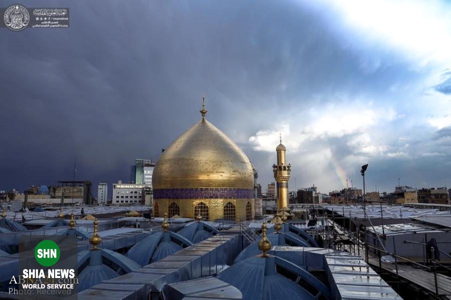 حرم امیرالمومنین علیه السلام بعد از نزول باران الهی