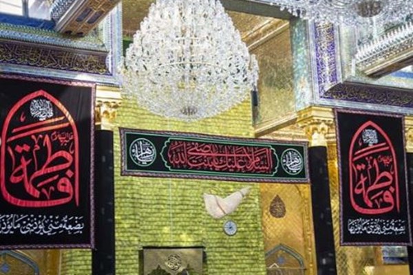 کربلا در سوگ مادر سادات رخت عزا پوشید