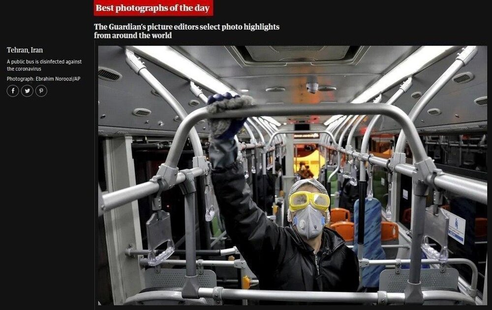 عکس جالب از اتوبوس‌های تهران عکس‌روز گاردین شد