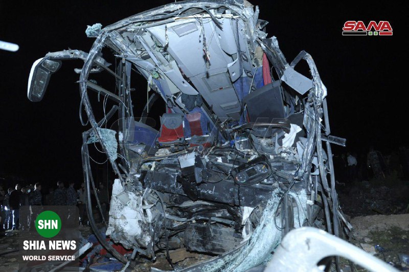 تصادف خونین اتوبوس زوار در سوریه