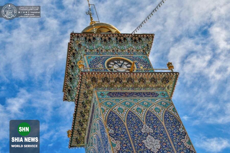 مناره ۱۳۰ساله حرم مطهر علوی+ تصاویر مناره ۱۳۰ساله حرم مطهر علوی+ تصاویر