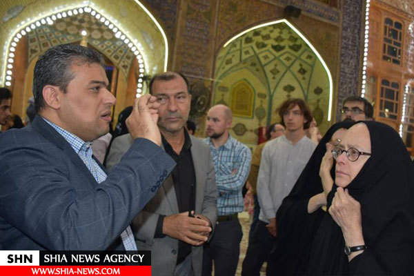 کارشناسان میراث فرهنگی دانشگاه های جهان در حرم امیرالمومنین(ع) حضور یافتند+ تصاویر