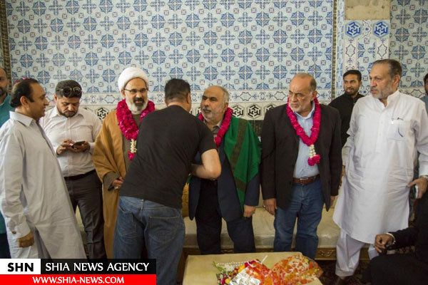 بازدید هیئت آستان مقدس عباسی از بزرگترین و قدیمی ترین حسینیه پاکستان+ تصاویر