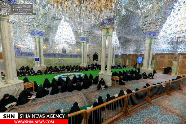 تصاویر مراسم جزخوانی قرآن کریم در حرم علوی