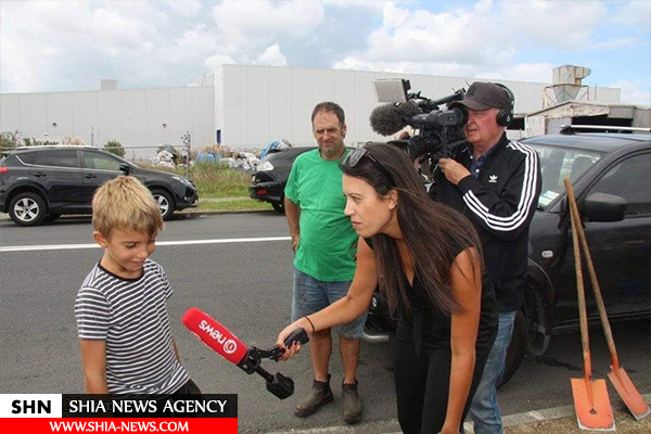 مردم نیوزیلند مسجد امام رضا(ع) را گل کاری کردند