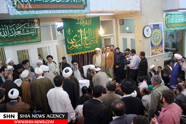 گزارش تصویری/ جشن نیمه شعبان در دفتر آیت‌الله صافی گلپایگانی