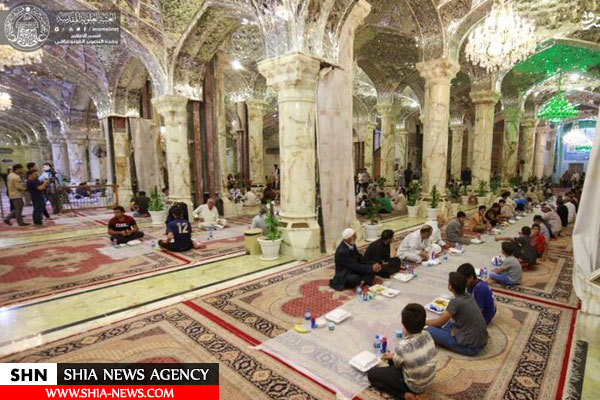 تصاویر افطاری در حرم مطهر علوی