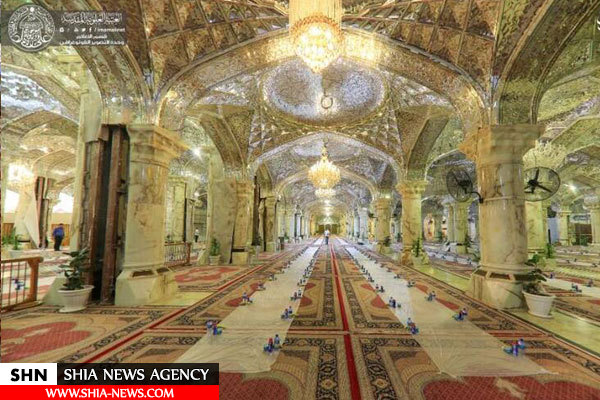 تصاویر افطاری در حرم مطهر علوی