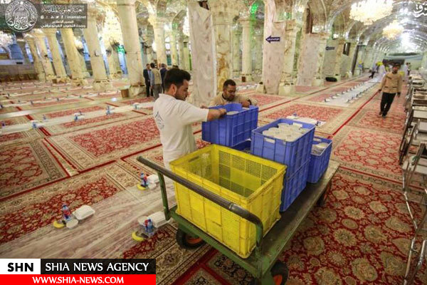 تصاویر افطاری در حرم مطهر علوی