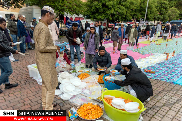 سفره افطار مسلمانان در رم