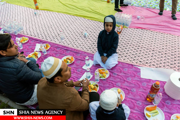 سفره افطار مسلمانان در رم