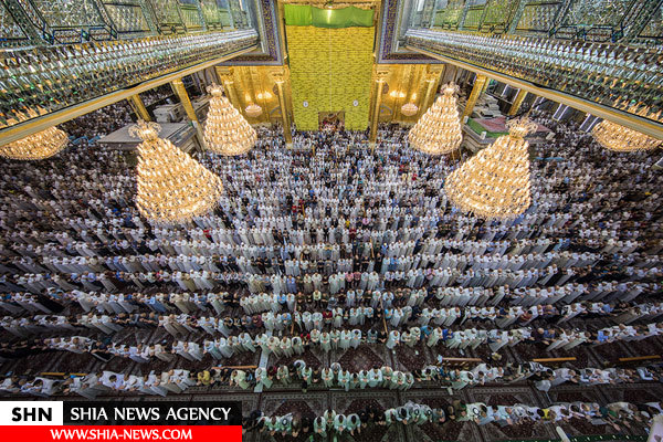حضور میلیونی زائران در نماز باشکوه عید فطر کربلا