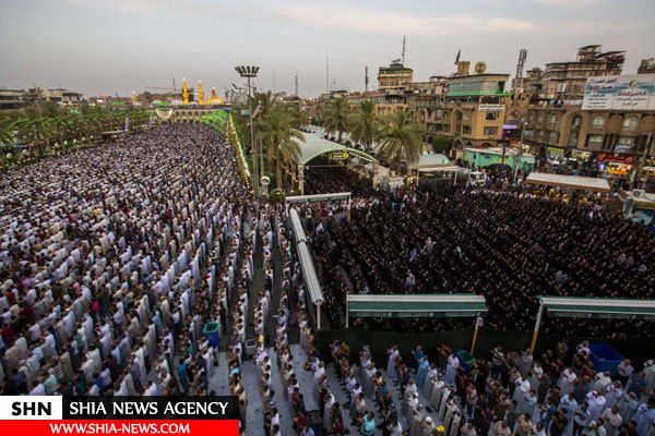 حضور میلیونی زائران در نماز باشکوه عید فطر کربلا