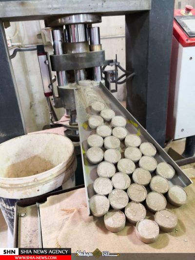 تربت مهرهای کربلا از عمق ۵متری سطح زمین داخل حرم حسینی استخراج می شود+تصاویر