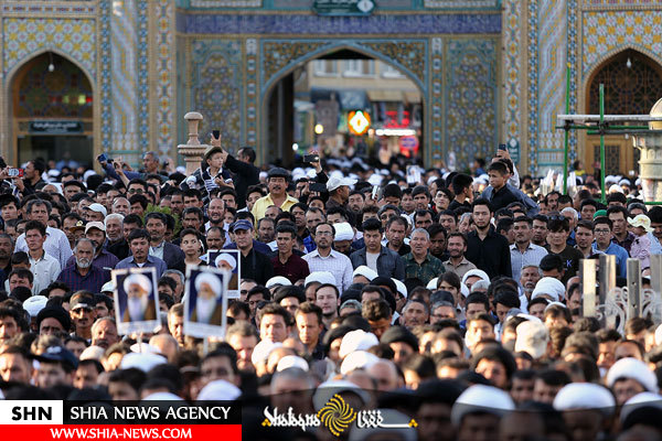 مراسم تشییع پیکر آیت الله محقق کابلی در شهر مقدس قم مراسم تشییع پیکر آیت الله محقق کابلی در شهر مقدس قم
