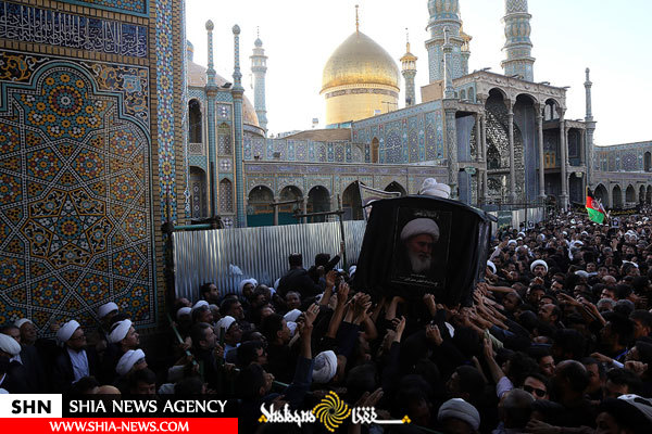 مراسم تشییع پیکر آیت الله محقق کابلی در شهر مقدس قم مراسم تشییع پیکر آیت الله محقق کابلی در شهر مقدس قم