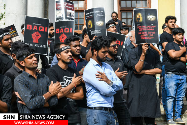تظاهرات شیعیان بنگلور در سالروز تخریب قبور ائمه بقیع