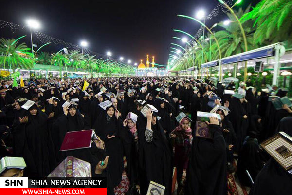 تصاویر احیای شب نوزدهم رمضان در کربلا
