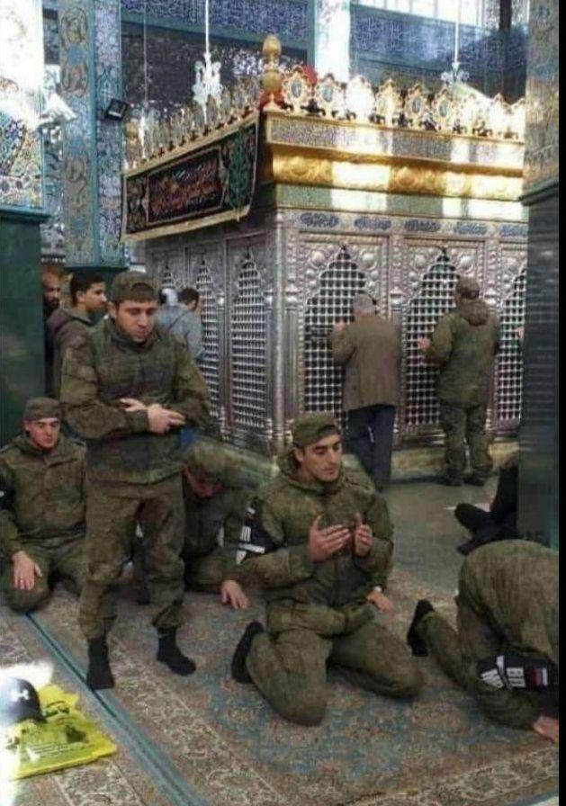 حضور سربازان روس در حرم حضرت زینب (س)