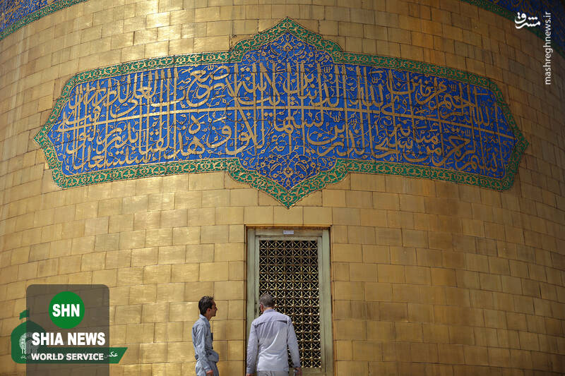 عکس/ شستشوی گنبد مطهر حضرت رضا(علیه السلام) عکس/ شستشوی گنبد مطهر حضرت رضا(علیه السلام)