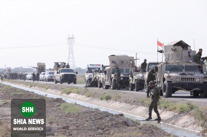 رزمندگان حشد عراق در حال پاکسازی بقایای داعش