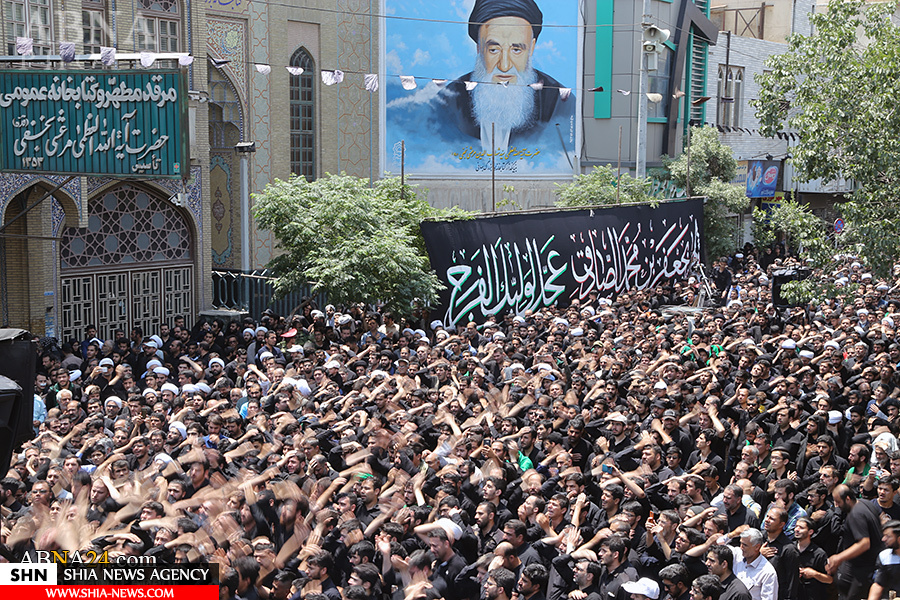 دسته عزاداری آیت الله وحید خراسانی در سالروز شهادت امام صادق(ع) دسته عزاداری آیت الله وحید خراسانی در سالروز شهادت امام صادق(ع)