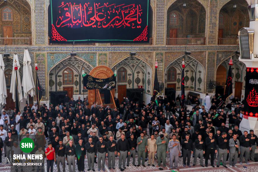 عزاداری شهادت امام باقر(ع) در حرم امیرالمومنین(ع) عزاداری شهادت امام باقر(ع) در حرم امیرالمومنین(ع)