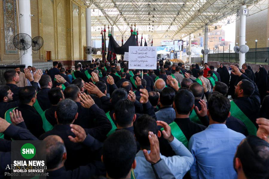 عزاداری شهادت امام باقر(ع) در حرم امیرالمومنین(ع) عزاداری شهادت امام باقر(ع) در حرم امیرالمومنین(ع)
