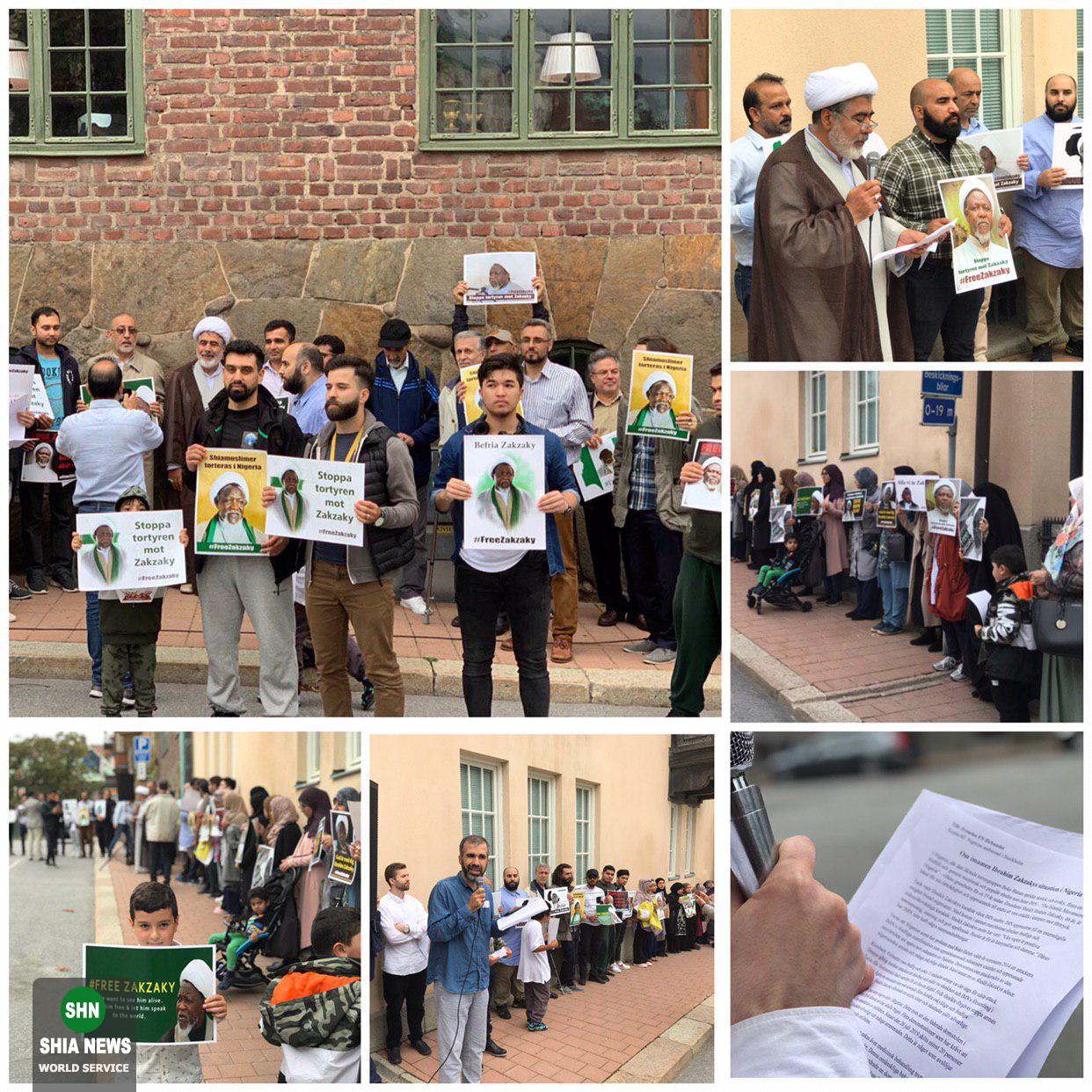 تجمع حامیان شیخ زکزاکی در سوئد