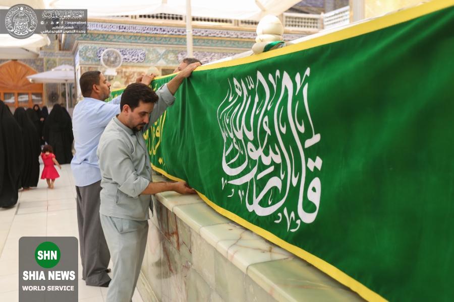 آذین&zwnj;بندی حرم امیرالمومنین(ع) در آستانه عید غدیر خم