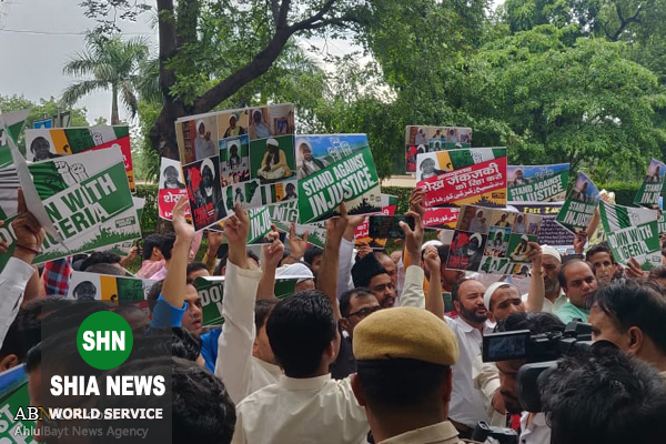 تجمع در حمایت از شیخ زکزکی در پایتخت هندوستان