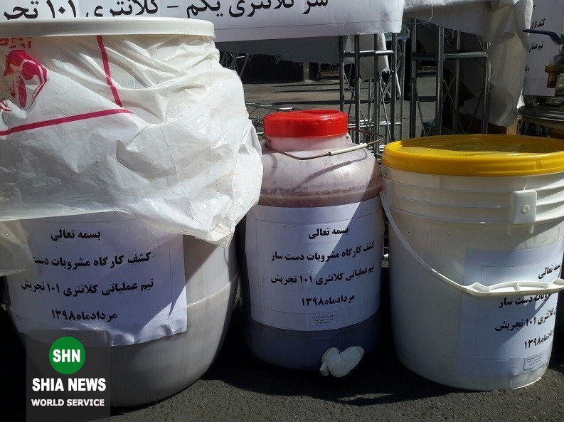 کشف ۳۶۳ لیتر مشروب دست&zwnj;ساز در شمال پایتخت