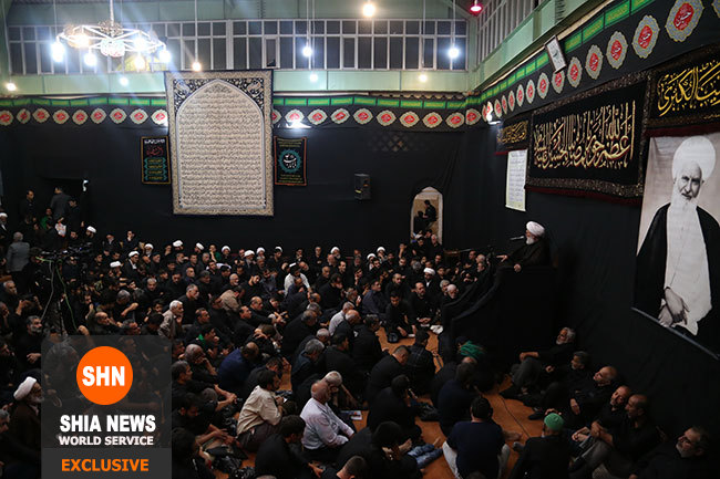 برگزاری مراسم عزاداری حسینی در بیت مرحوم آیت الله شیخ عبدالکریم حائری یزدی