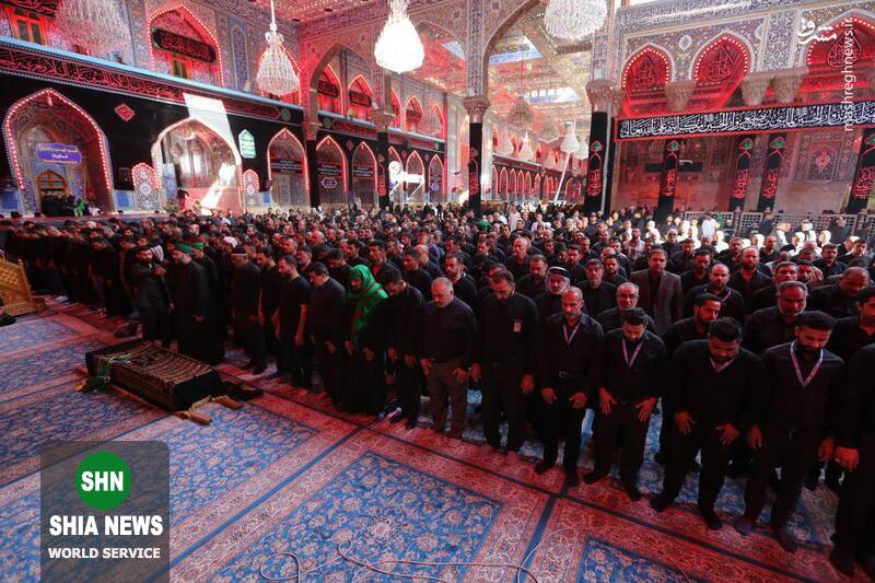 تشییع پیکرهای شهدای حادثه در کربلا