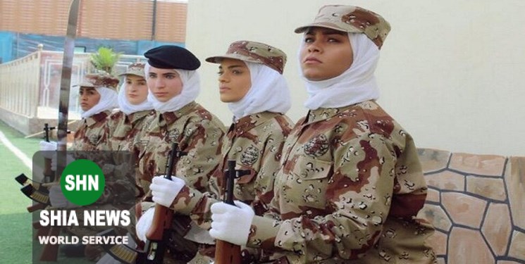 رژه نظامی زنان در عربستان برای اولین بار