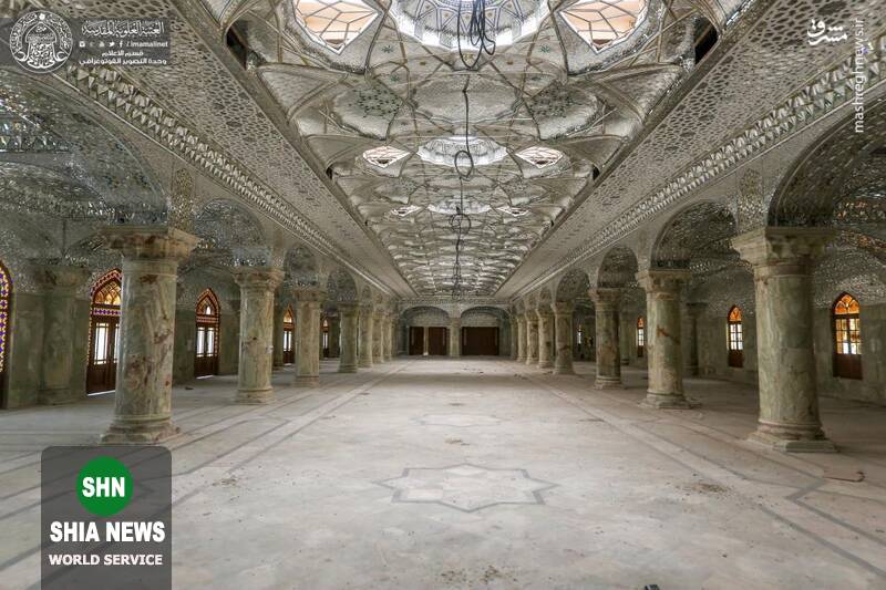 آخرین مراحل ساخت صحن حضرت زهرا(س)