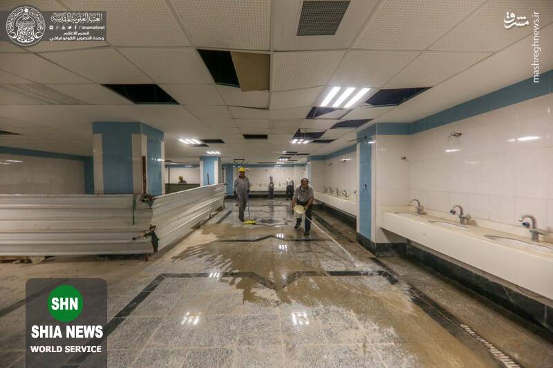 آخرین مراحل ساخت صحن حضرت زهرا(س)