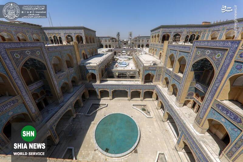 آخرین مراحل ساخت صحن حضرت زهرا(س)