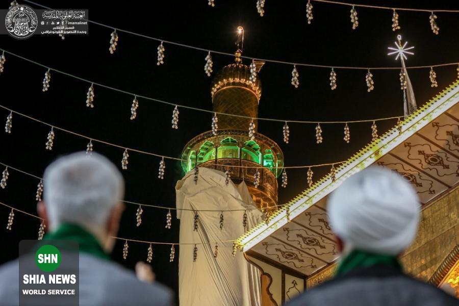 گلدسته جدید حرم امیرالمومنین (ع) رونمایی شد+ تصاویر