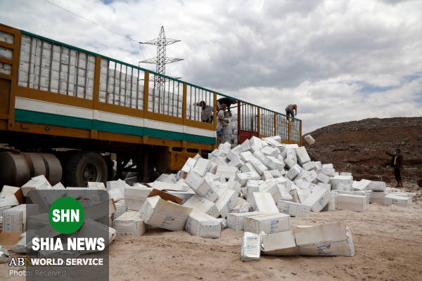 ارسال ۲۰۰ تُن مواد غذایی فاسد به یمن