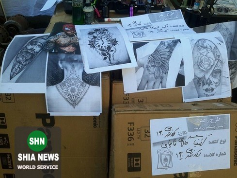 بازداشت یک مرد به دلیل تتو زنان + تصاویر