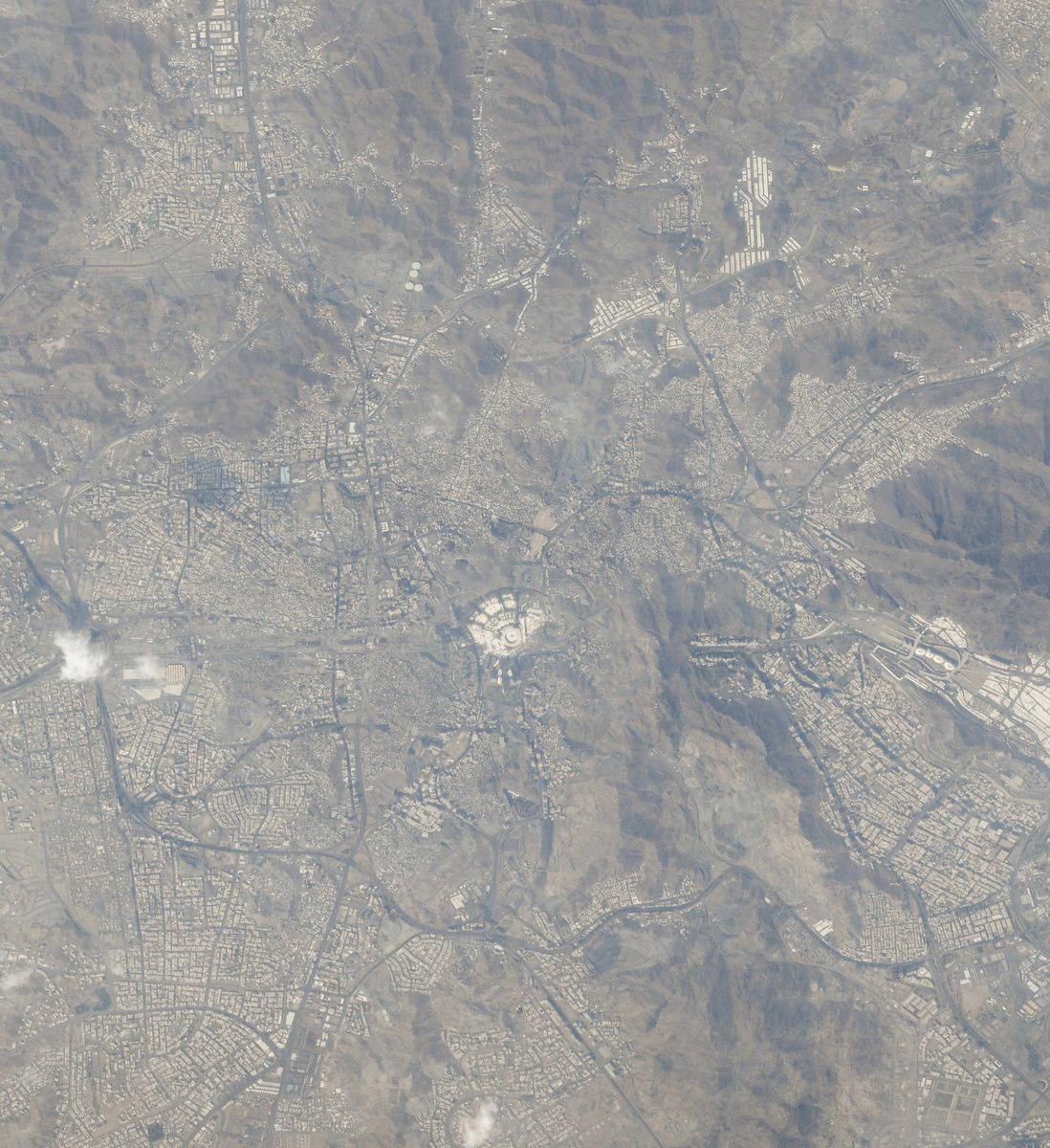 مکه و مسجدالحرام از ایستگاه فضایی بینالمللی + تصویر مکه و مسجدالحرام از ایستگاه فضایی بینالمللی + تصویر