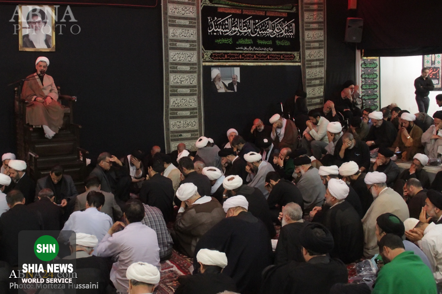 عزاداری شهادت امام حسن مجتبی(ع) در دفتر آیت&zwnj;الله صافی گلپایگانی