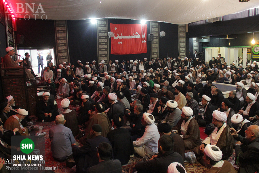 عزاداری شهادت امام حسن مجتبی(ع) در دفتر آیت&zwnj;الله صافی گلپایگانی